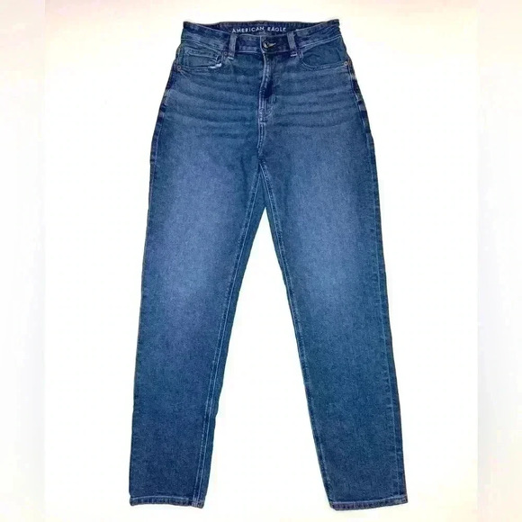 American Eagle Women’s Mom Jeans Size- 2 Long - Picture 1 of 12